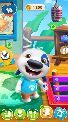 ดาวน์โหลด My Talking Hank: Islands ล่าสุด – เกมเลี้ยงสัตว์แสนสนุกฟรี - Screenshot 9