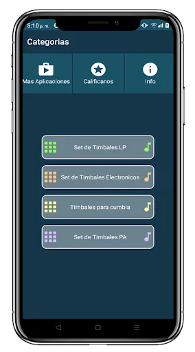 ดาวน์โหลด Timbales Cumbia ล่าสุด – แอปกลองชุดและเพอร์คัสชันสมจริงฟรี - Screenshot 4