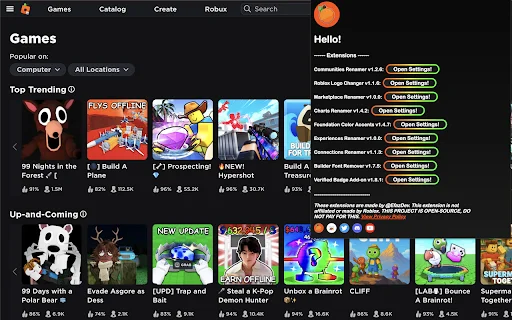 ดาวน์โหลด Efaz’s Roblox Extension ล่าสุด – ปรับแต่ง Roblox ได้ครบในที่เดียว - Screenshot 2