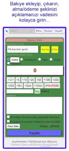 ดาวน์โหลด Kerrat – Veresiye Defteri Cari ล่าสุด – จัดการบัญชีลูกหนี้ฟรี - Screenshot 3
