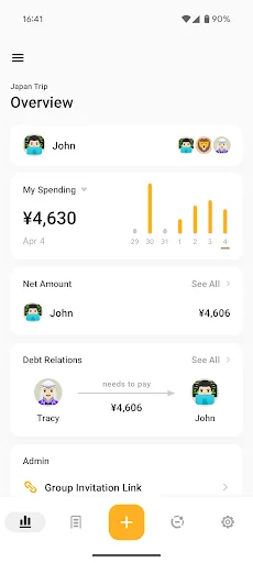 ดาวน์โหลด Bill Bear ล่าสุด – จัดการค่าใช้จ่ายร่วมกันได้ง่ายๆ ฟรี - Screenshot 9