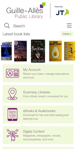 ดาวน์โหลดแอป Guernsey Library ล่าสุด – จัดการหนังสือและสื่อดิจิทัลฟรี - Screenshot 1