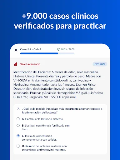 ดาวน์โหลด Gliamediq: Simulador ENARM ล่าสุด – ตัวช่วยสอบแพทย์ฟรี - Screenshot 10