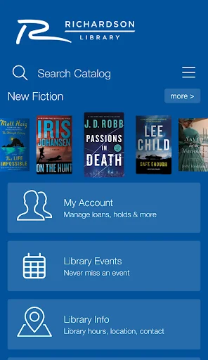 ดาวน์โหลด myRPL ล่าสุด – จัดการห้องสมุด Richardson สะดวกสบาย ฟรี - Screenshot 1