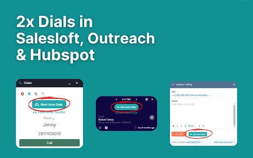 ดาวน์โหลด CallCloud ล่าสุด – ตัวช่วยโทรออกอัตโนมัติสำหรับ Salesloft และ Hubspot - Screenshot 1