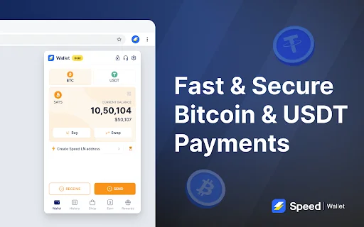 ดาวน์โหลด Speed Bitcoin Lightning Wallet ฟรี – ชำระเงิน Bitcoin เร็วที่สุด - Screenshot 1