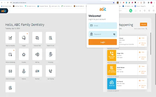 ดาวน์โหลด Adit for Chrome – แพลตฟอร์มบริหารคลินิกทันตกรรมครบวงจร - Screenshot 1