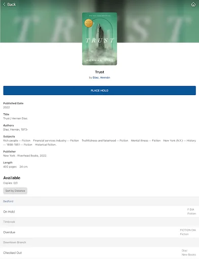 ดาวน์โหลด Bedford Public Library System ล่าสุด – เข้าถึงห้องสมุดฟรี - Screenshot 16