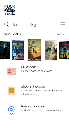 ดาวน์โหลด Bedford Public Library System ล่าสุด – เข้าถึงห้องสมุดฟรี - Screenshot 1