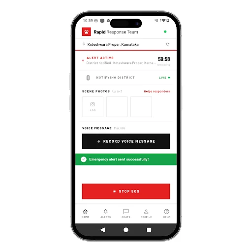 ดาวน์โหลด Rapid Response ล่าสุด – แจ้งเตือน SOS ช่วยเหลือสัตว์ ฟรี - Screenshot 5