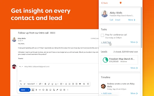 ดาวน์โหลด Nutshell CRM สำหรับ Gmail – เพิ่มประสิทธิภาพงานขายฟรี - Screenshot 2