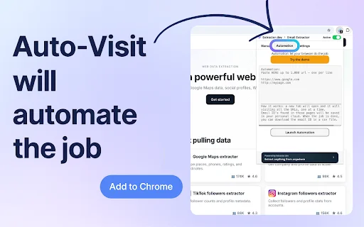 ดาวน์โหลด Email Extractor ส่วนขยาย Chrome ช่วยดึงอีเมลอัตโนมัติ - Screenshot 2