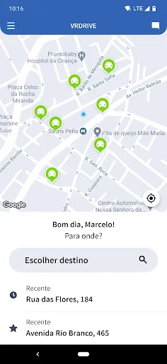 ดาวน์โหลด VRDrive – Passageiro ล่าสุด – บริการเรียกรถที่ปลอดภัยและรวดเร็ว - Screenshot 1