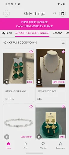 ดาวน์โหลดแอป Girly Thingz ล่าสุด – ช้อปปิ้งสินค้าแฟชั่นออนไลน์ - Screenshot 1