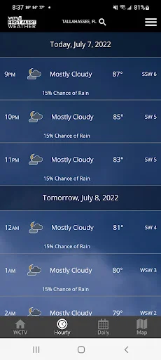 ดาวน์โหลด WCTV First Alert Weather ล่าสุด – พยากรณ์อากาศแม่นยำ ฟรี - Screenshot 5