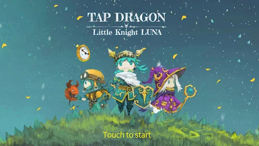 ดาวน์โหลด Tap Dragon: Little Knight Luna ล่าสุด – เกม Idle RPG สุดน่ารัก - Screenshot 1