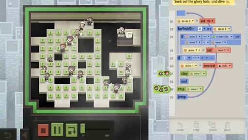 ดาวน์โหลด 7 Billion Humans สำหรับ Android – เกมฝึกเขียนโปรแกรมสุดท้าทาย - Screenshot 17