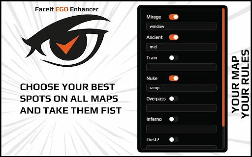 ดาวน์โหลด Faceit EGO Enhancer ล่าสุด – ตัวช่วยวิเคราะห์ผู้เล่น CS2 ฟรี - Screenshot 2