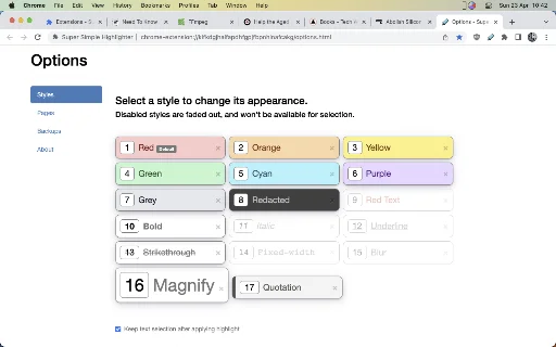 ดาวน์โหลด Super Simple Highlighter – ไฮไลท์ข้อความบนเว็บง่ายๆ ฟรี - Screenshot 3