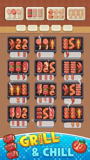 ดาวน์โหลด Skewer Jam: Food Sort Puzzle ล่าสุด – เกมเรียงอาหารแสนสนุกฟรี - Screenshot 1