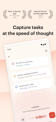 ดาวน์โหลด Todoist ล่าสุด – จัดการงานและวางแผนตารางเวลาฟรี - Screenshot 1