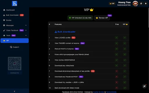 FB AIO ดาวน์โหลดส่วนขยายล่าสุด – เครื่องมือจัดการโซเชียลครบวงจรฟรี - Screenshot 5