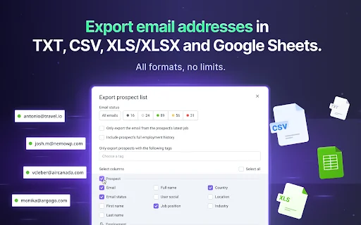 LI Prospect Finder: ค้นหาอีเมลจาก LinkedIn ฟรี – ส่วนขยาย Chrome - Screenshot 2
