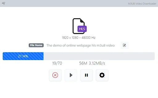 ดาวน์โหลด FetchV – โปรแกรมดาวน์โหลดวิดีโอ m3u8 และ HLS ที่เร็วที่สุด - Screenshot 2
