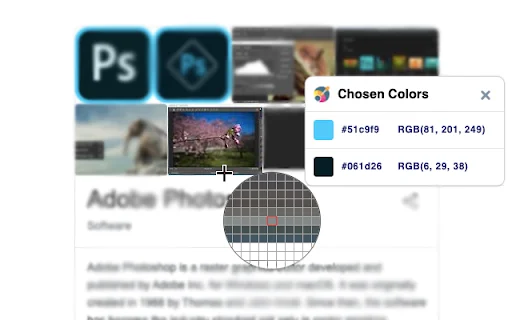 ดาวน์โหลด Ultimate Color Picker ฟรี – เครื่องมือดูดสีที่ดีที่สุดสำหรับ Chrome - Screenshot 1