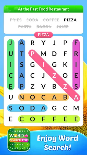 ดาวน์โหลด Word Search Pop เกมค้นหาคำศัพท์ยอดฮิต ฝึกสมองฟรีบนมือถือ - Screenshot 1