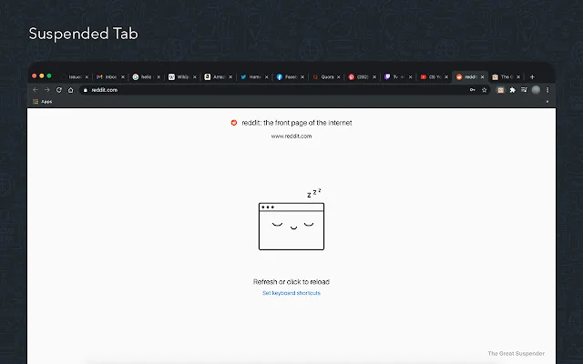 ดาวน์โหลด The Great Suspender Original – จัดการแท็บ Chrome เพิ่มความเร็วคอมพิวเตอร์ - Screenshot 2