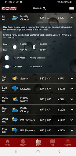 ดาวน์โหลด WEEK 25 First Alert Weather ล่าสุด – พยากรณ์อากาศแม่นยำ ฟรี - Screenshot 3