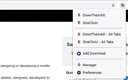 ดาวน์โหลด DownThemAll! ล่าสุด – จัดการดาวน์โหลดไฟล์จำนวนมากได้ฟรี - Screenshot 3