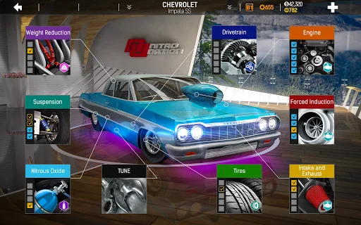 ดาวน์โหลด Nitro Nation: เกมแข่งรถแดร็กสุดมันส์ – ปรับแต่งรถและซิ่งฟรีบนมือถือ - Screenshot 11