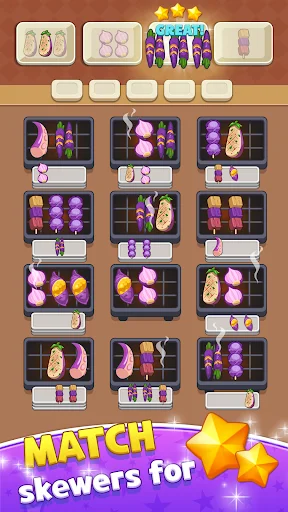 ดาวน์โหลด Skewer Jam: Food Sort Puzzle ล่าสุด – เกมเรียงอาหารแสนสนุกฟรี - Screenshot 2