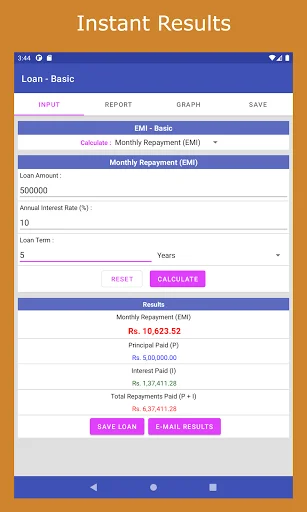 ดาวน์โหลด Financial Calculator India Pro ล่าสุด – เครื่องมือคำนวณการเงินครบวงจร - Screenshot 11