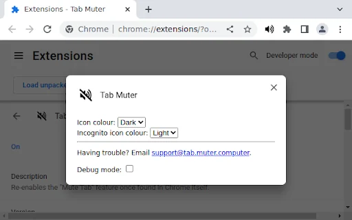 ดาวน์โหลด Tab Muter ฟรี – ปิดเสียงเฉพาะแท็บใน Chrome ได้ง่ายๆ - Screenshot 1