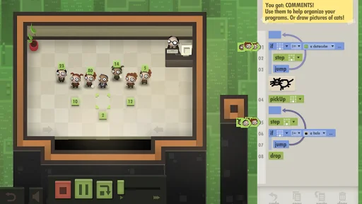 ดาวน์โหลด 7 Billion Humans สำหรับ Android – เกมฝึกเขียนโปรแกรมสุดท้าทาย - Screenshot 16