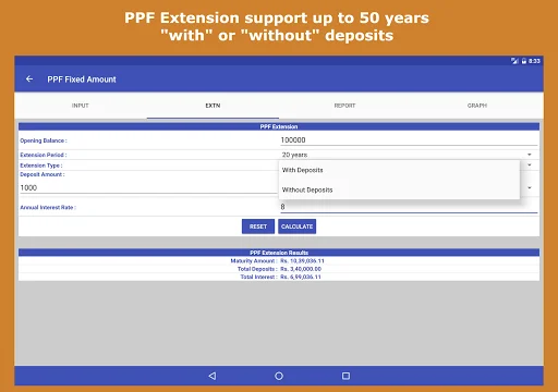 ดาวน์โหลด Financial Calculator India Pro ล่าสุด – เครื่องมือคำนวณการเงินครบวงจร - Screenshot 24