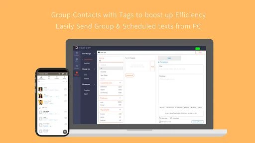 ดาวน์โหลด TexTory CRM ล่าสุด – จัดการ SMS และประวัติลูกค้าฟรี - Screenshot 7