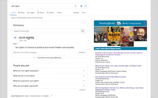 ดาวน์โหลด TeachingBooks Book Connections ส่วนขยายช่วยค้นหาข้อมูลหนังสือฟรี - Screenshot 2