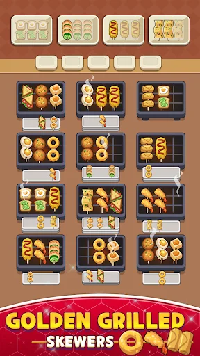 ดาวน์โหลด Skewer Jam: Food Sort Puzzle ล่าสุด – เกมเรียงอาหารแสนสนุกฟรี - Screenshot 4