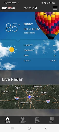 ดาวน์โหลด ANF First Alert Weather ล่าสุด – พยากรณ์อากาศแม่นยำ ฟรี - Screenshot 1