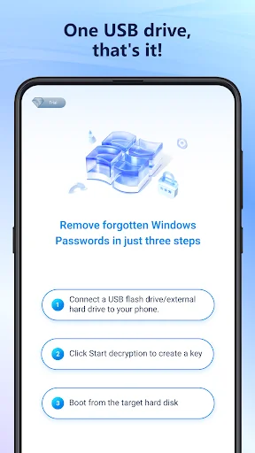 ดาวน์โหลด PassFab 4Winkey สำหรับ Android – รีเซ็ตรหัสผ่าน Windows ง่ายๆ - Screenshot 1