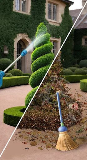 ดาวน์โหลด Lawn Care ASMR Cleaning ล่าสุด – เกมทำความสะอาดสนามหญ้าฟรี - Screenshot 7