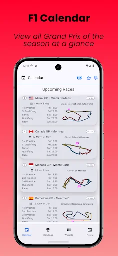 ดาวน์โหลด SpeedTrack Widgets ล่าสุด – ปฏิทินแข่งรถและอัปเดตฟรี - Screenshot 2