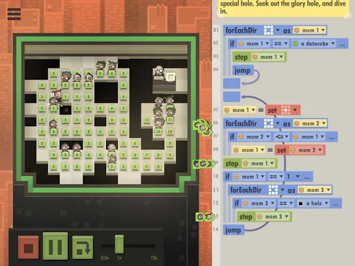 ดาวน์โหลด 7 Billion Humans สำหรับ Android – เกมฝึกเขียนโปรแกรมสุดท้าทาย - Screenshot 10
