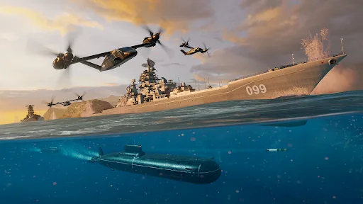 ดาวน์โหลด Modern Warships ล่าสุด – เกมสงครามเรือรบสมจริง โหลดฟรี - Screenshot 13