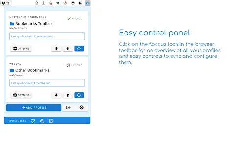 ดาวน์โหลด Floccus Bookmarks Sync ล่าสุด – ซิงค์บุ๊กมาร์กข้ามเบราว์เซอร์ฟรี - Screenshot 4