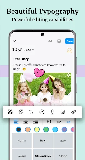 ดาวน์โหลด Diary Up: Locked Journal Notes ล่าสุด – ไดอารี่ส่วนตัวปลอดภัยฟรี - Screenshot 2
